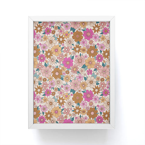 Schatzi Brown Betty Floral Ivory Framed Mini Art Print
