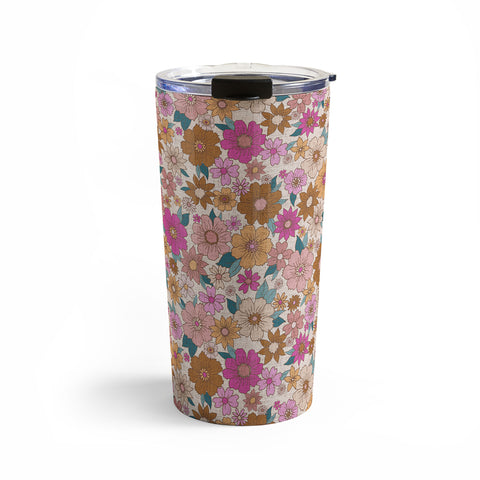 Schatzi Brown Betty Floral Ivory Travel Mug
