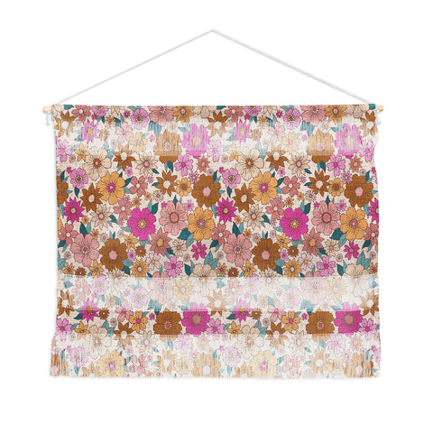 Schatzi Brown Betty Floral Ivory Wall Hanging Landscape