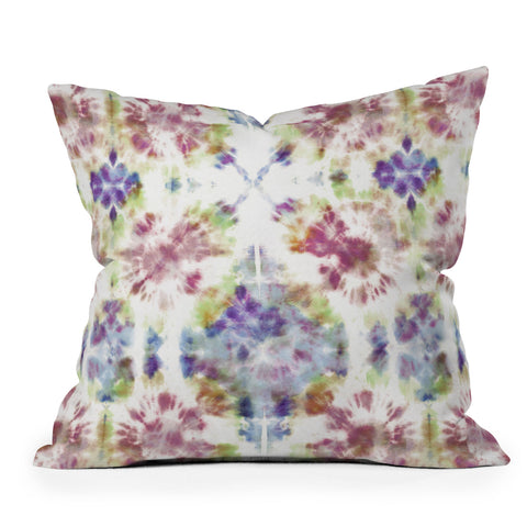 Schatzi Brown Bexeley Tie Dye Rainbow Outdoor Throw Pillow