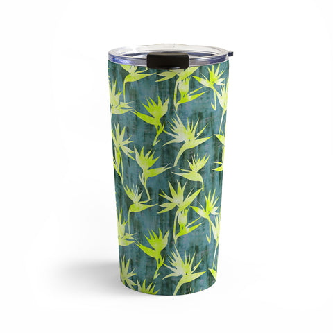 Schatzi Brown Bird of Paradise Green Travel Mug