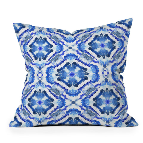 Schatzi Brown Blue Water Love 8 Outdoor Throw Pillow