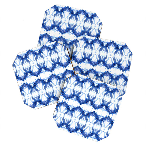 Schatzi Brown Blue Water Love Number 6 Coaster Set