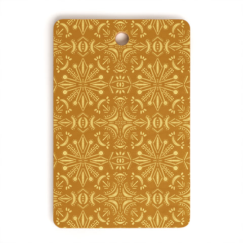 Schatzi Brown Boho Moon Golden Cutting Board Rectangle