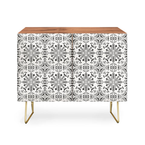 Schatzi Brown Boho Moons Black and White Credenza