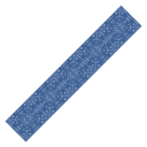 Schatzi Brown Boho Moons Blues Table Runner