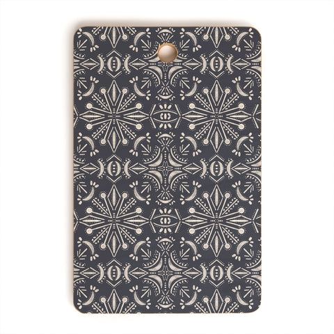 Schatzi Brown Boho Moons Charcoal Cutting Board Rectangle