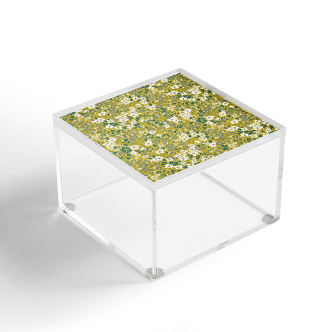 Schatzi Brown Brooke Ditsy Floral Olive Lime Acrylic Box
