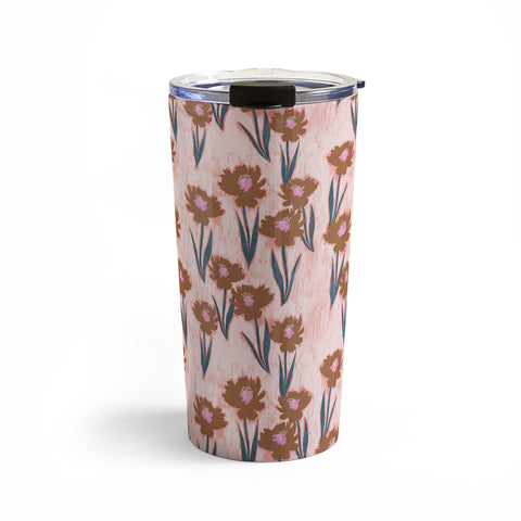 Schatzi Brown Danni Floral Pink Travel Mug