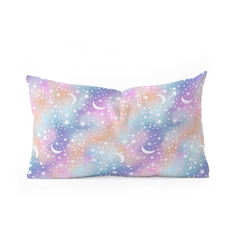 Schatzi Brown Dreaming of Stars Pastel Oblong Throw Pillow