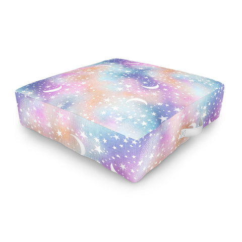 Schatzi Brown Dreaming of Stars Pastel Outdoor Floor Cushion