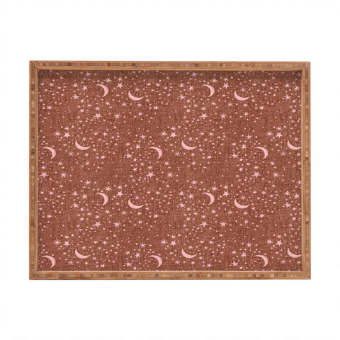 Schatzi Brown Dreaming of Stars Warm Boho Rectangular Tray