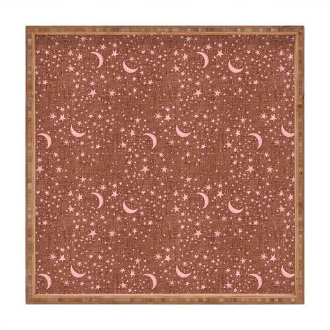 Schatzi Brown Dreaming of Stars Warm Boho Square Tray