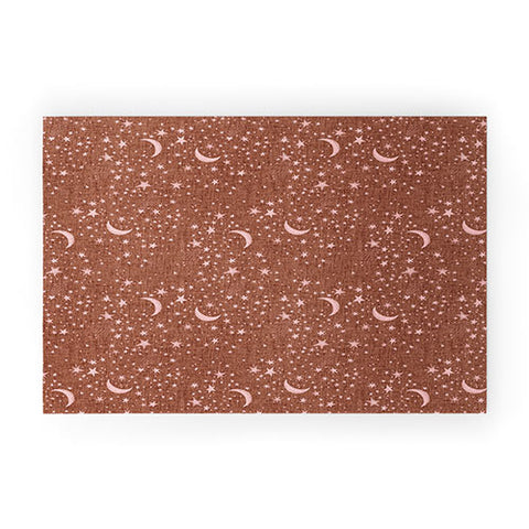 Schatzi Brown Dreaming of Stars Warm Boho Welcome Mat