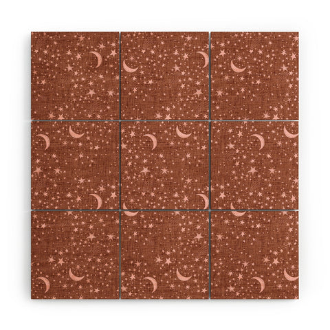 Schatzi Brown Dreaming of Stars Warm Boho Wood Wall Mural