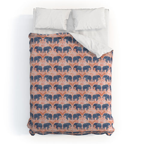 Schatzi Brown Elephant 1 Mango Duvet Cover