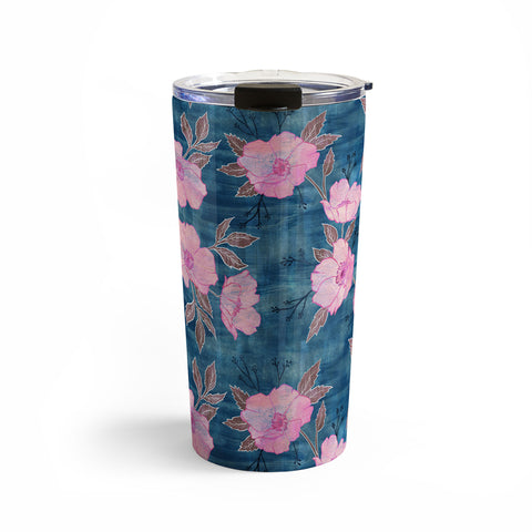 Schatzi Brown Emma Floral Turquoise Travel Mug