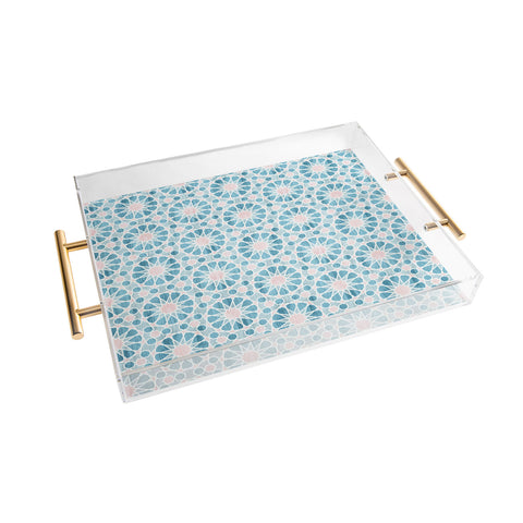 Schatzi Brown Farah Tile Pastel Acrylic Tray