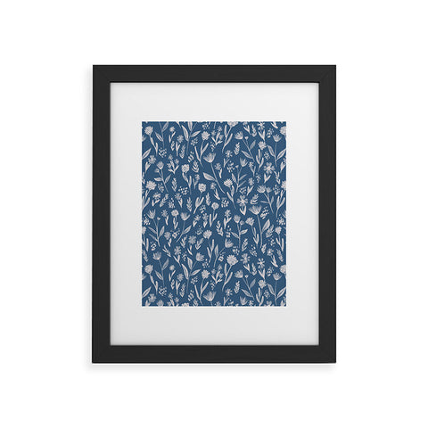 Schatzi Brown Fiona Floral Heron Framed Art Print havenly