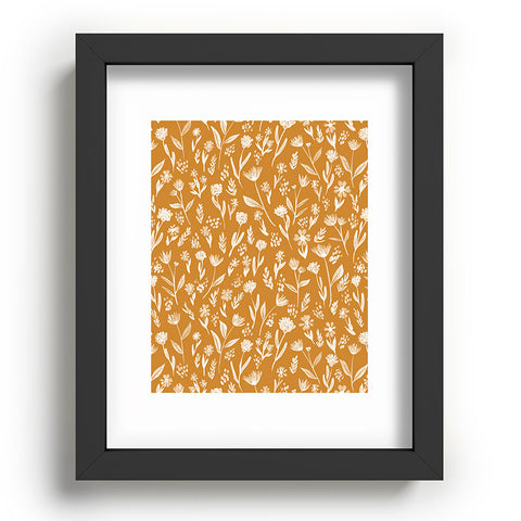 Schatzi Brown Fiona Floral Marigold Recessed Framing Rectangle