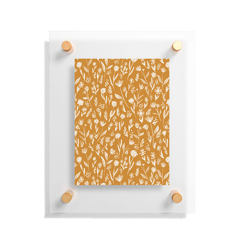 Schatzi Brown Fiona Floral Marigold Floating Acrylic Print