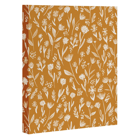 Schatzi Brown Fiona Floral Marigold Art Canvas