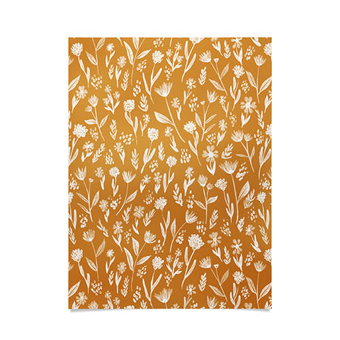 Schatzi Brown Fiona Floral Marigold Poster