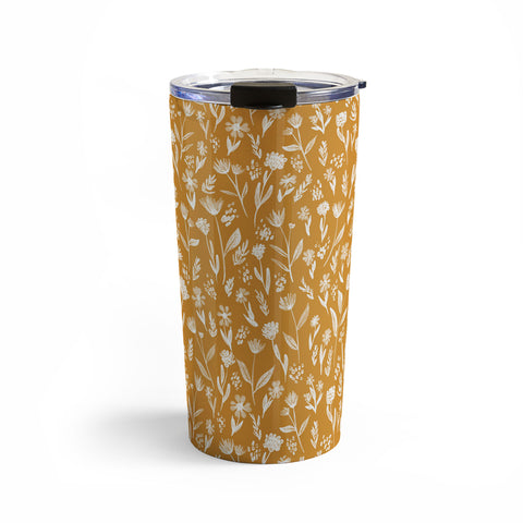 Schatzi Brown Fiona Floral Marigold Travel Mug