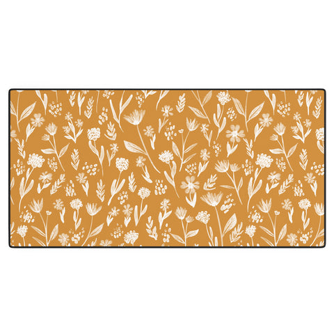 Schatzi Brown Fiona Floral Marigold Desk Mat