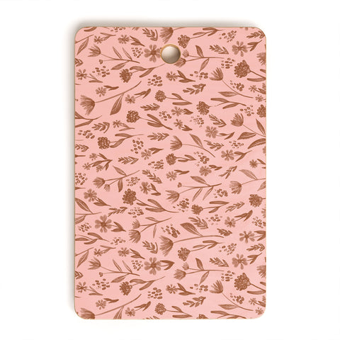 Schatzi Brown Fiona Floral Mocca Cutting Board Rectangle