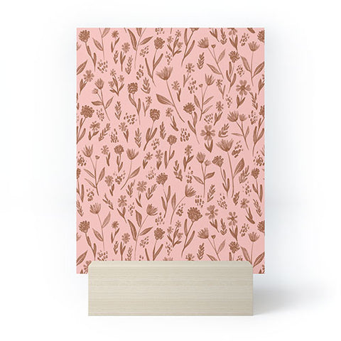 Schatzi Brown Fiona Floral Mocca Mini Art Print