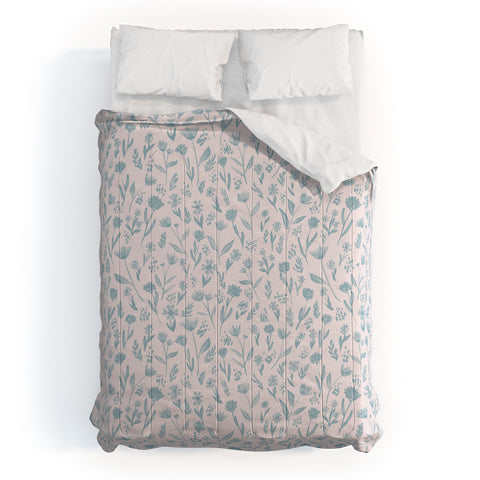Schatzi Brown Fiona Floral Sky Comforter