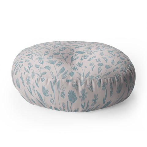 Schatzi Brown Fiona Floral Sky Floor Pillow Round