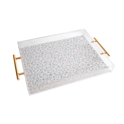 Schatzi Brown Fiona Floral Sky Acrylic Tray