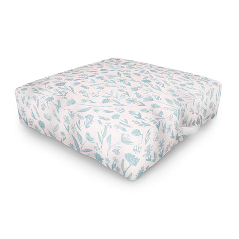 Schatzi Brown Fiona Floral Sky Outdoor Floor Cushion