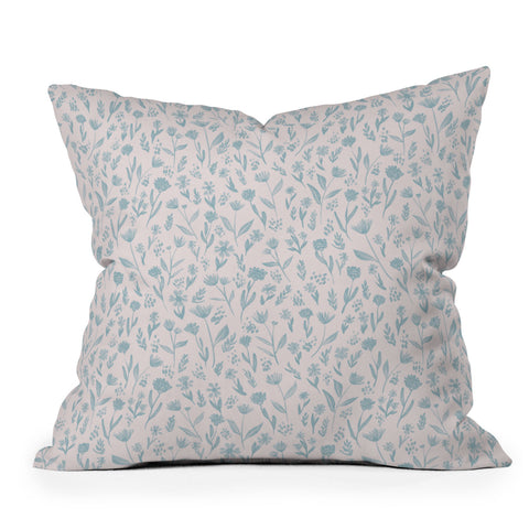 Schatzi Brown Fiona Floral Sky Throw Pillow