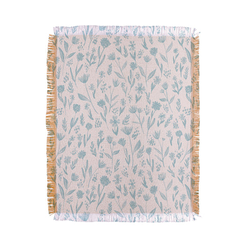 Schatzi Brown Fiona Floral Sky Throw Blanket