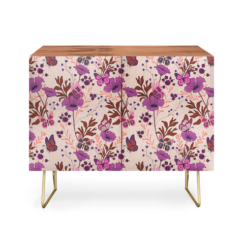 Schatzi Brown Free spirit Butterfly Ivory Credenza