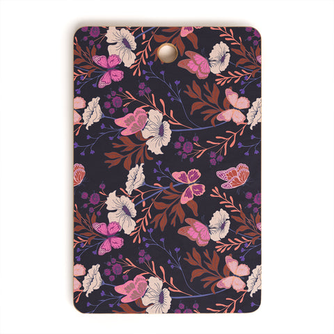 Schatzi Brown Free spirit Butterfly Plum Cutting Board Rectangle