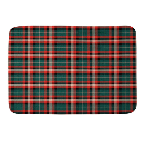 Schatzi Brown Glenn Plaid Christmas Memory Foam Bath Mat