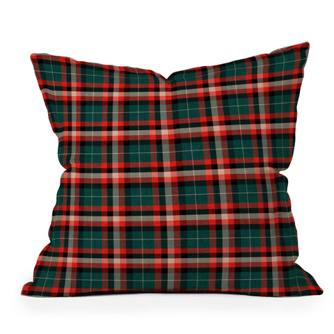 Schatzi Brown Glenn Plaid Christmas Throw Pillow
