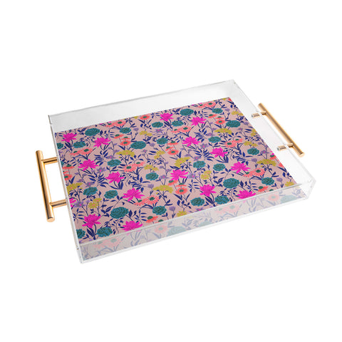 Schatzi Brown Heidi Garden Mauve Acrylic Tray