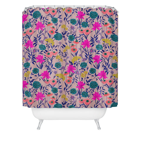 Schatzi Brown Heidi Garden Mauve Shower Curtain