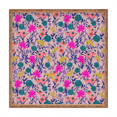Schatzi Brown Heidi Garden Mauve Square Tray