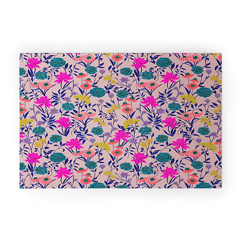 Schatzi Brown Heidi Garden Mauve Welcome Mat