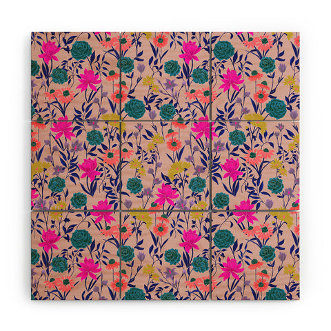 Schatzi Brown Heidi Garden Mauve Wood Wall Mural