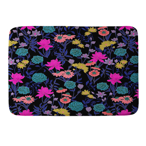 Schatzi Brown Heidi Garden Midnight Memory Foam Bath Mat