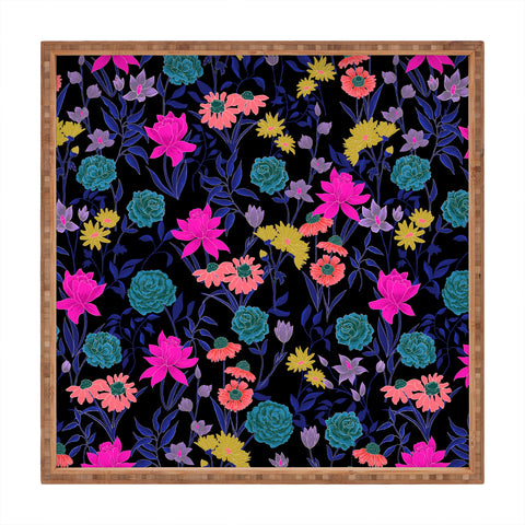 Schatzi Brown Heidi Garden Midnight Square Tray