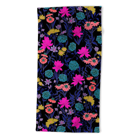 Schatzi Brown Heidi Garden Midnight Beach Towel