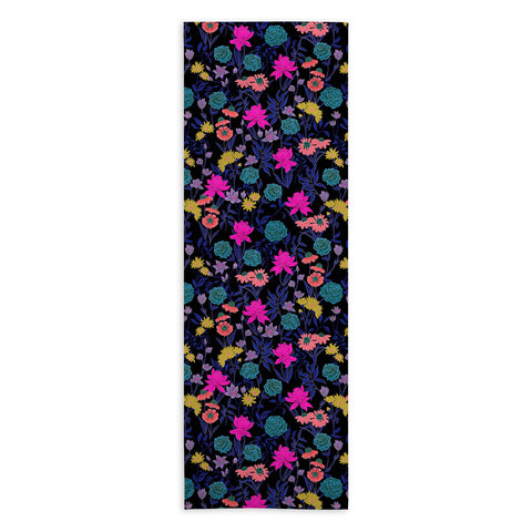 Schatzi Brown Heidi Garden Midnight Yoga Towel